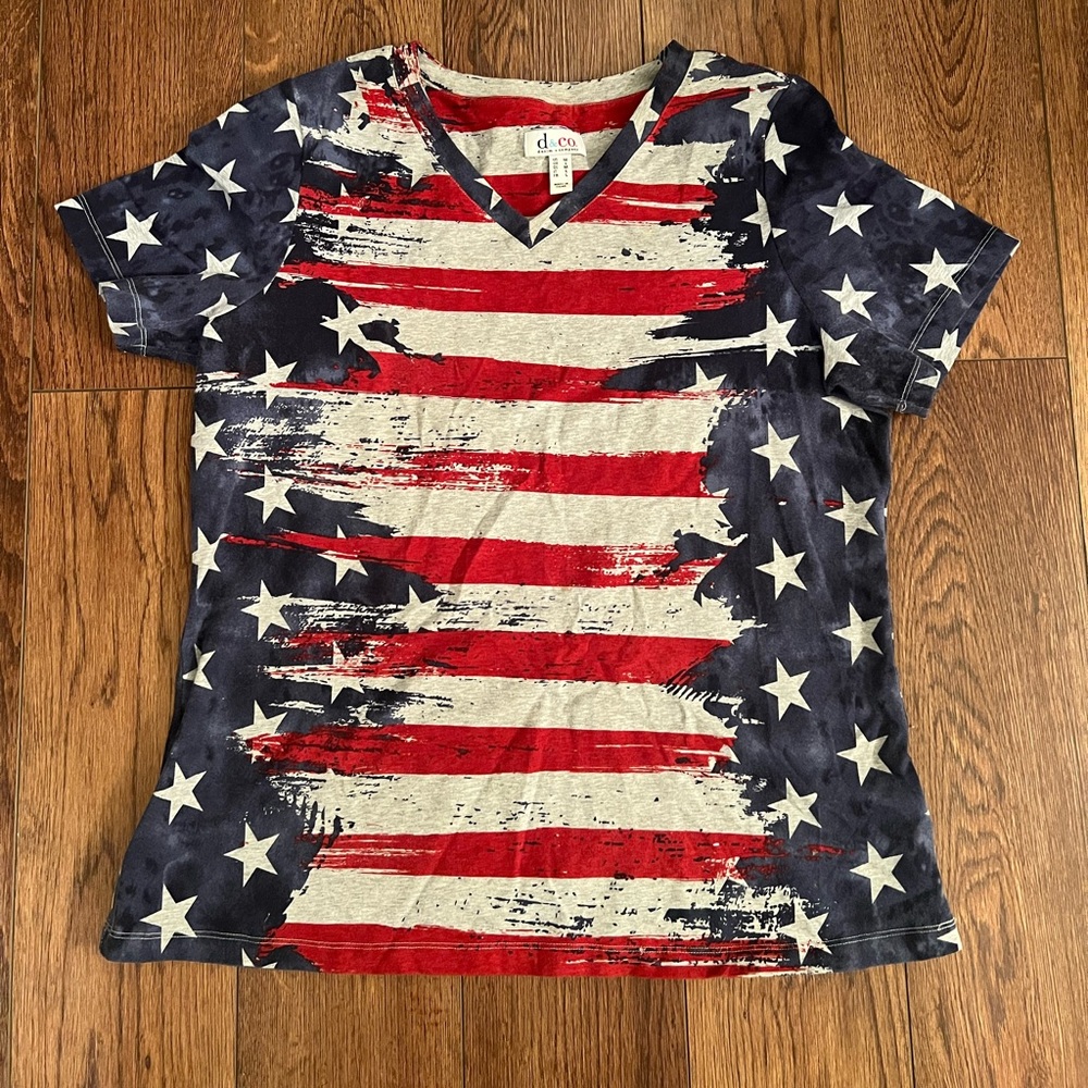 Patriotic American Flag T-Shirt - denim & company